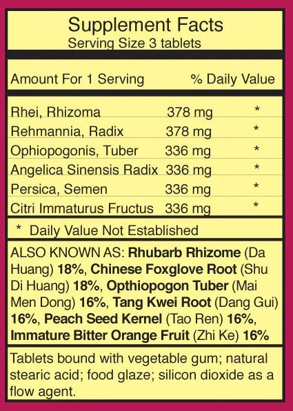 Dr. Shen&#39;s Rhubarb RX 90 Tablet