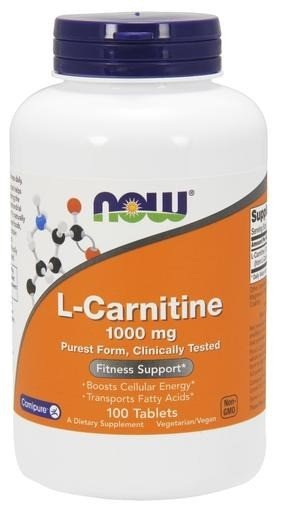 Now Foods CARNITINE TARTRATE 1000mg 100 Tablet