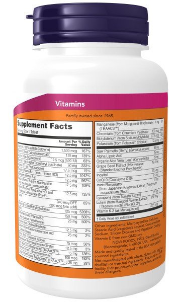 Now Foods ADAM Superior Men&#39;s Multiple Vitamin 60 Tablet