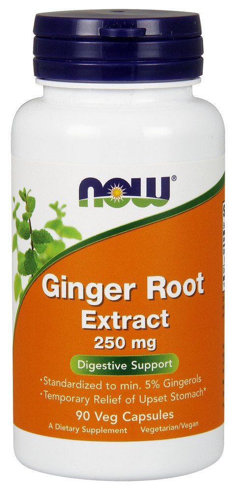 Now Foods Ginger Root Extract 250 mg 90 VegCap