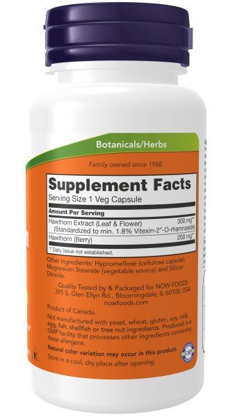 Now Foods Hawthorn Extract 300 mg 90 VegCap