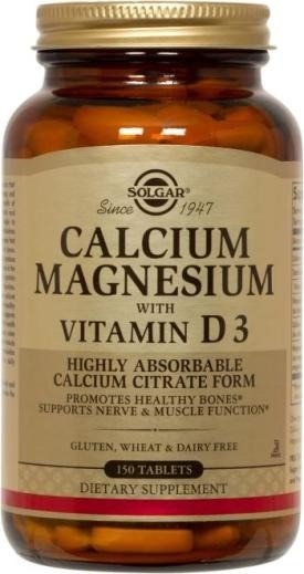 Solgar Calcium Magnesium With Vitamin D 150 Tablet