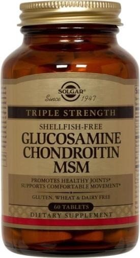 Solgar Triple Strength Glucosamine Chondroitin MSM (Shellfish-Free) 60 Tablet