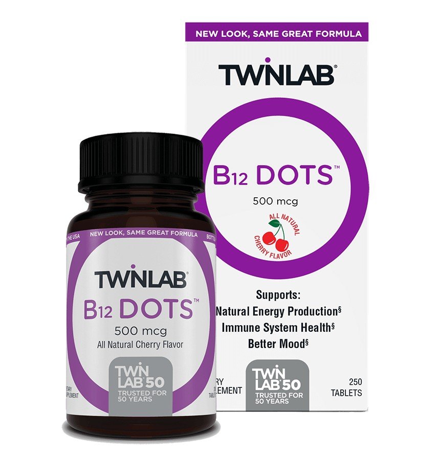 Twinlab, Inc B-12 Dots Sublingual Lozenge 500mcg 250 Lozenge