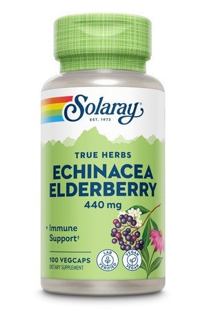 Echinacea & Elderberry | Solaray | Immune Support | Vegan | Dietary Supplement | 100 VegCaps | VitaminLife