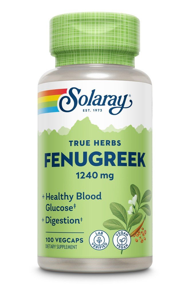 Solaray Fenugreek Seeds 620mg 100 Capsule