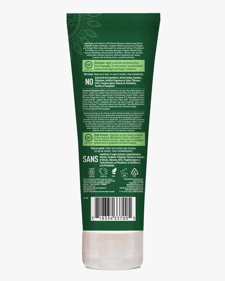 Desert Essence Green Apple &amp; Ginger Shampoo 8 oz Liquid