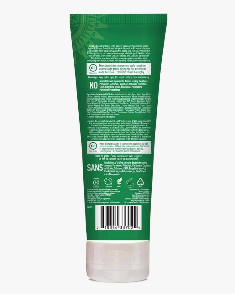 Desert Essence Green Apple &amp; Ginger Conditioner 8 oz Liquid