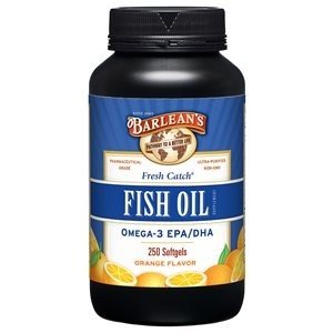 Barlean's Fresh Catch Orange Flavor Fish Oil 250 Softgels