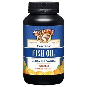 Barlean&#39;s Fresh Catch Orange Flavor Fish Oil 250 Softgels