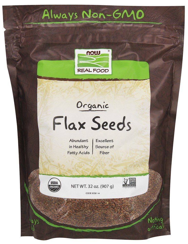 Now Foods Flax Seeds, Organic 2 lbs Seeds