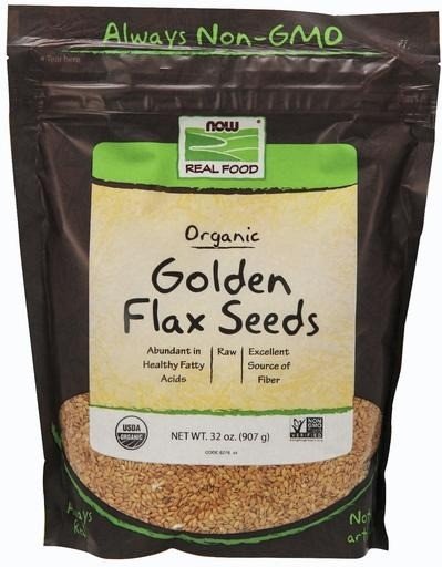 Now Foods Organic Golden Flax Seeds 2 lbs Seed