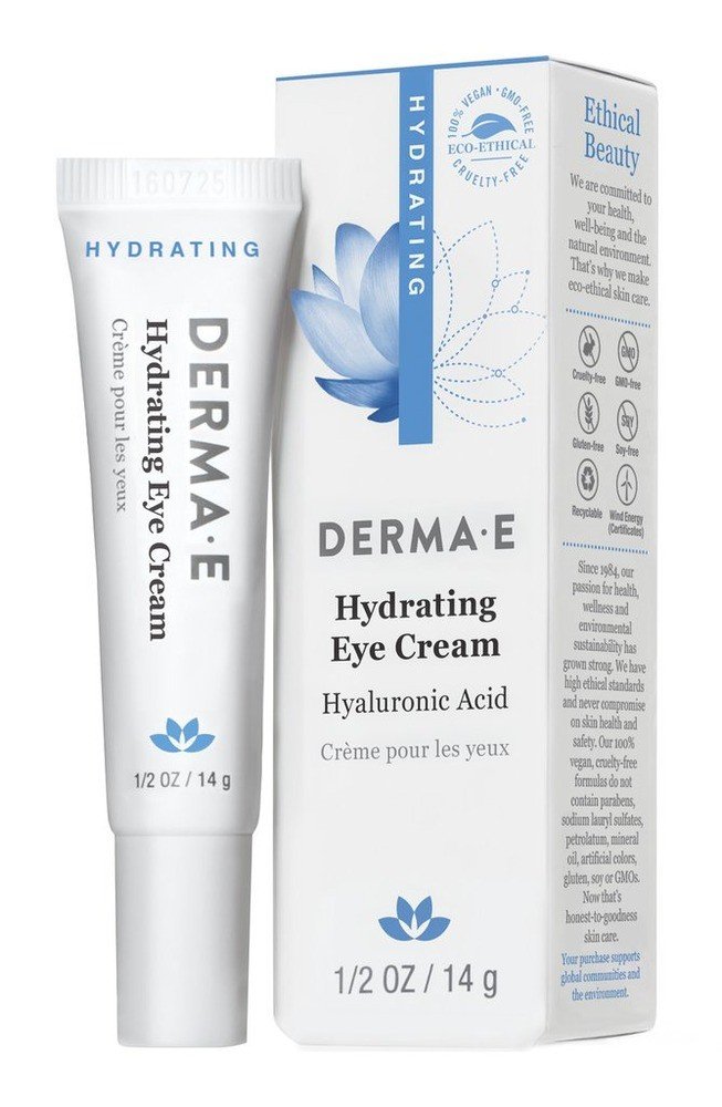 Derma-E Hydrating Eye Cream With Hyaluronic Acid &amp; Green Tea 0.5 oz Cream
