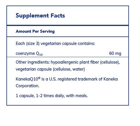 Pure Encapsulations CoQ10 60 mg 250 Vegcap