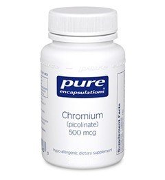 Pure Encapsulations Chromium Picollnate 500 mcg 60 Vegcap