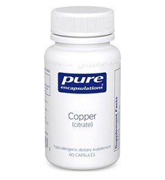 Pure Encapsulations Copper Citrate 60 Vegcap
