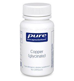 Pure Encapsulations Copper Glycinate 60 Vegcap