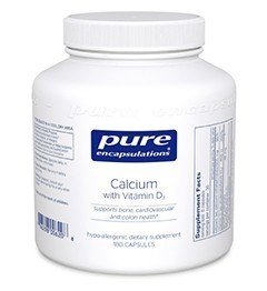 Pure Encapsulations Calcium With Vitamin D3 180 Vegcap