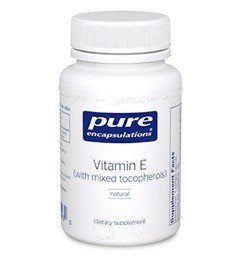 Pure Encapsulations Vitamin E (with Mixed Tocopherols) 180 Softgel