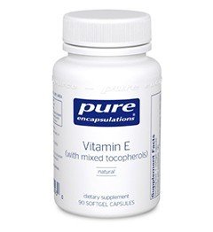 Pure Encapsulations Vitamin E (with Mixed Tocopherols) 90 Softgel