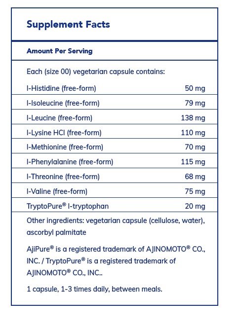 Pure Encapsulations Essential Aminos 180 VegCap