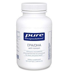 Pure Encapsulations EPA/DHA with Lemon 120 Softgel