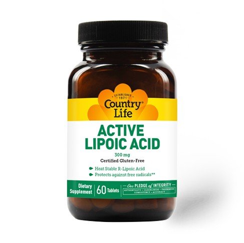 Country Life Active Lipoic Acid Timed Release 300mg 60 Sustained Release Tablet
