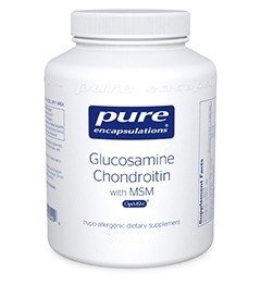 Pure Encapsulations Glucosamine Chondroitin with MSM 120 Vegcap