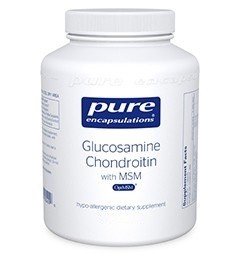 Pure Encapsulations Glucosamine Chondroitin with MSM 240 Vegcap