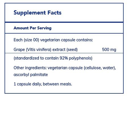 Pure Encapsulations Grape PIP 500 mg 120 Vegcap