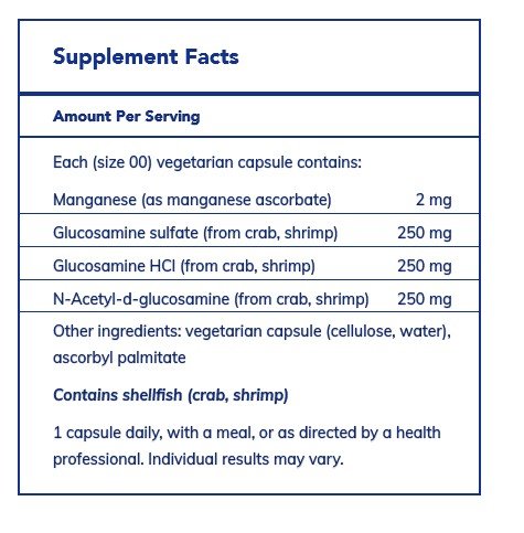 Pure Encapsulations Glucosamine Complex 180 Vegcap