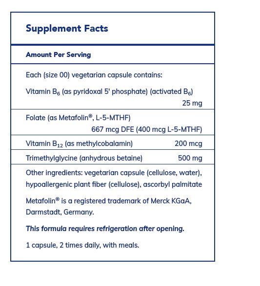 Pure Encapsulations Homocysteine Factors 180 Vegcap