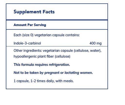 Pure Encapsulations Indole 3 Carbinol 400 mg 120 Vegcap