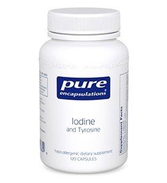 Pure Encapsulations Iodine and Tyrosine 120 Vegcap