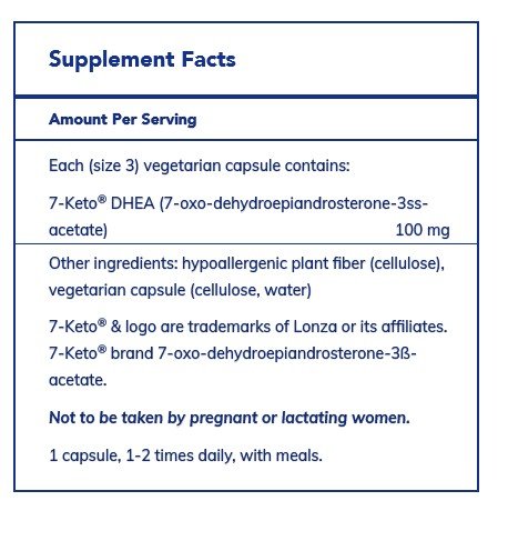 Pure Encapsulations 7-Keto DHEA 100 mg 60 VegCap