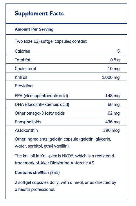 Pure Encapsulations Krill Plex 120 Softgel