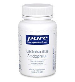 Pure Encapsulations Lactobacillus Acidophilus 60 Vegcap