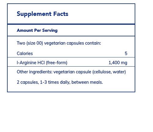 Pure Encapsulations L-Arginine 180 Vegcap