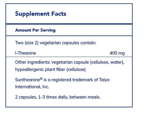 Pure Encapsulations L-Theanine 120 Vegcap