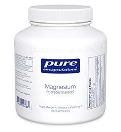 Pure Encapsulations Magnesium Citrate/Malate 180 Vegcap