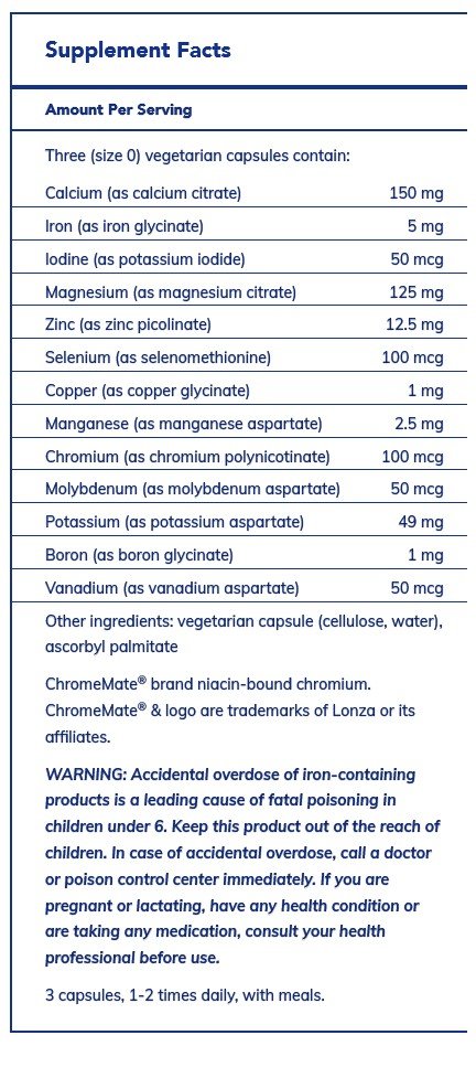 Pure Encapsulations Mineral 650 180 Vegcap