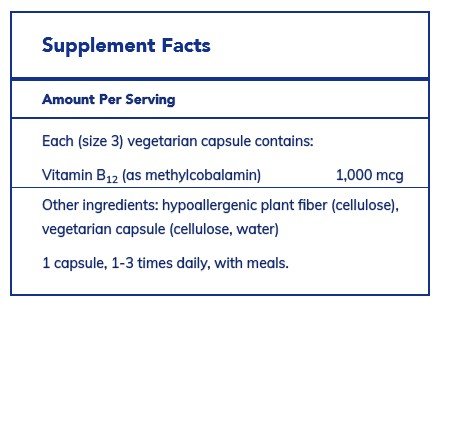 Pure Encapsulations Methylcobalamin 60 Vegcap