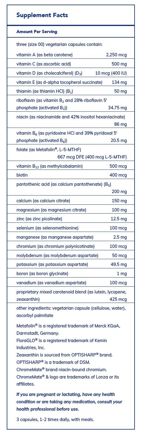 Pure Encapsulations Nutrient 950 without Cu, Fe &amp; Iodine 180 Vegcap