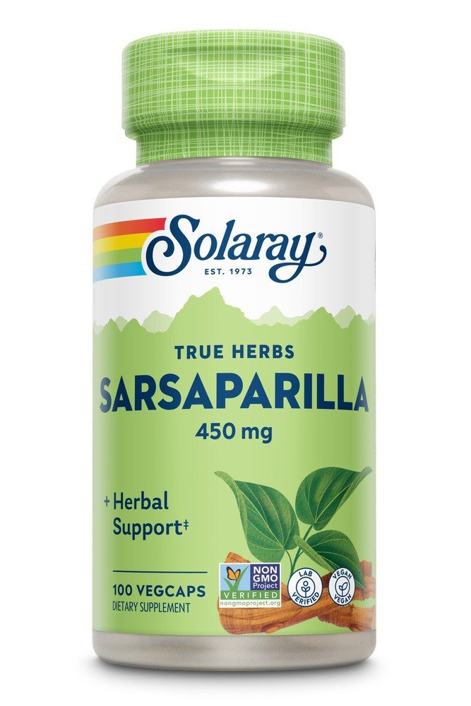 Solaray Sarsaparilla Root 450mg 100 VegCap