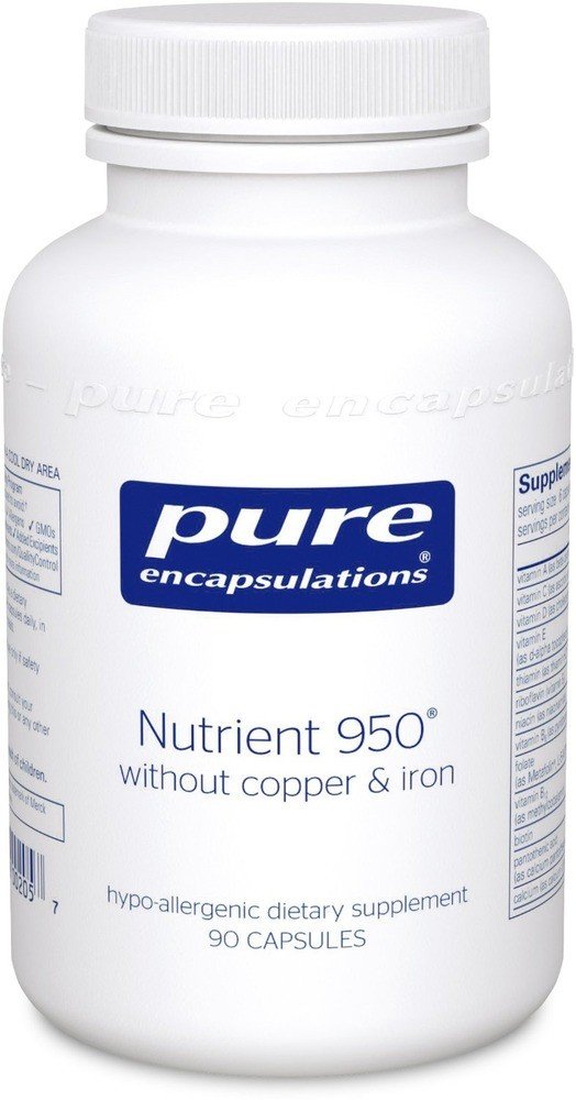 Pure Encapsulations Nutrient 950 without Copper &amp; Iron 90 Capsule