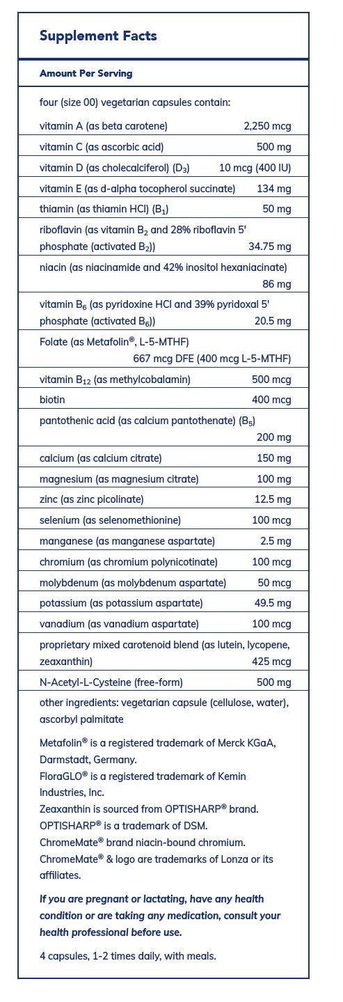 Pure Encapsulations Nutrient 950 with NAC 240 Vegcap