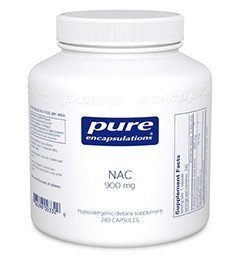 NAC (N-Acetyl-L-Cysteine) | Pure Encapsulations | Hypoallergenic | Dietary Supplement | 240 Capsules | VitaminLife