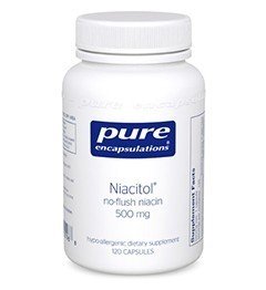 Pure Encapsulations Niacitol (No-Flush Niacin) 500 mg 120 Vegcap