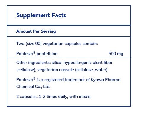 Pure Encapsulations Pantethine 60 Vegcap