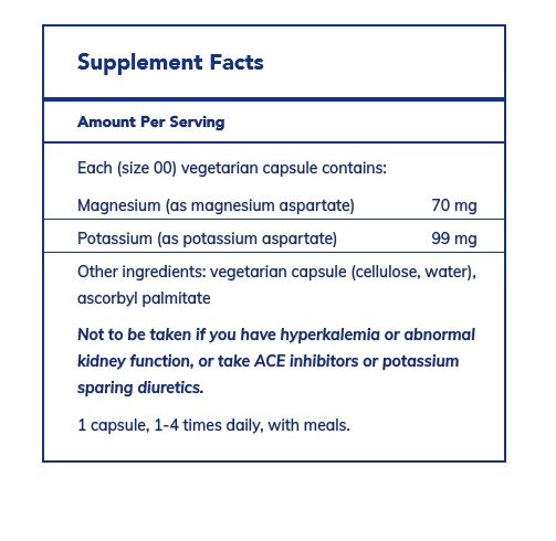 Pure Encapsulations Potassium/Magnesium Asparate 90 Vegcap